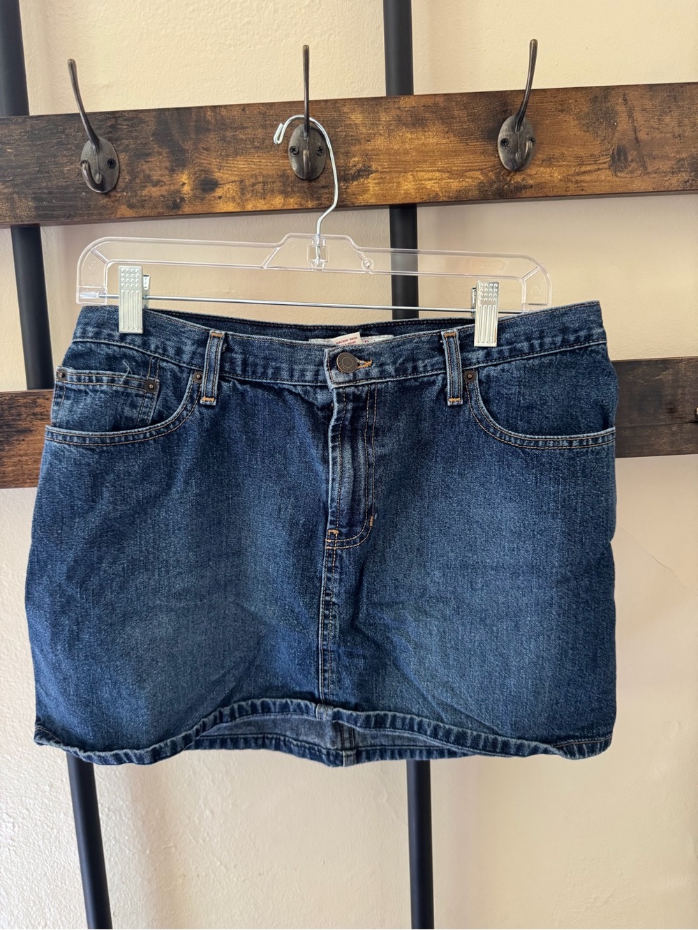 Vintage Abercrombie & Fitch Dark Blue Denim Mini Skirt